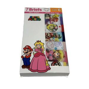 HANDCRAFT girls 7 pairs briefs  SUPER MARIO size 6